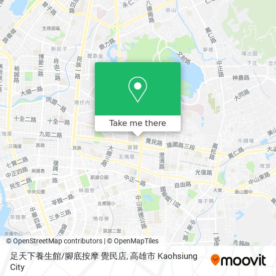 足天下養生館/腳底按摩 覺民店地圖