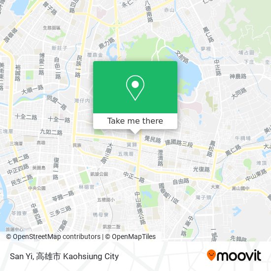 San Yi map