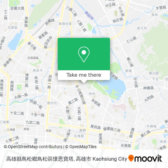 高雄縣鳥松鄉鳥松區懷恩寶塔 map