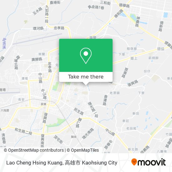 Lao Cheng Hsing Kuang map