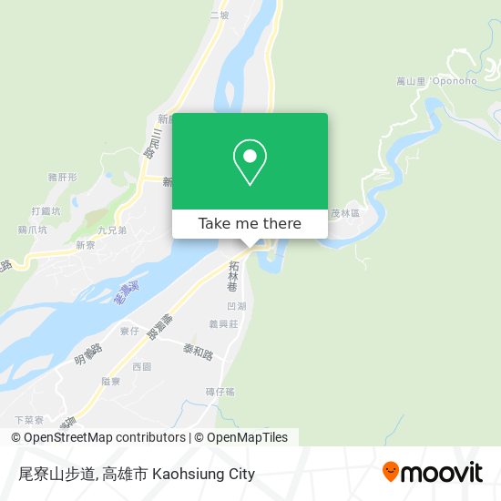尾寮山步道 map