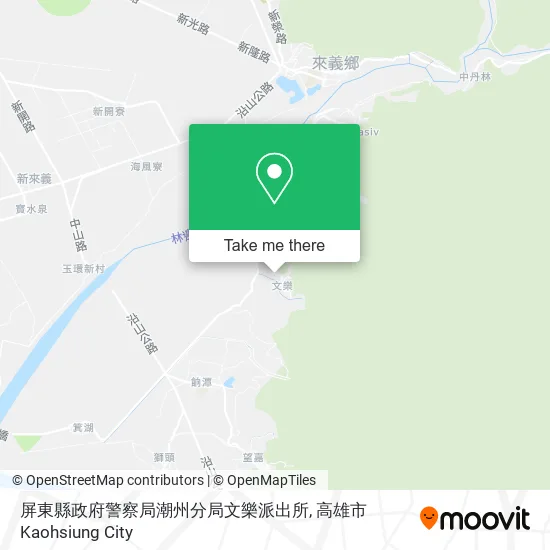 屏東縣政府警察局潮州分局文樂派出所地圖