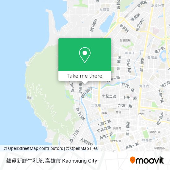 穀逯新鮮牛乳茶地圖