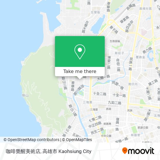 咖啡覺醒美術店 map