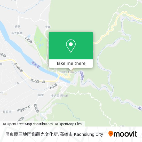 屏東縣三地門鄉觀光文化所地圖