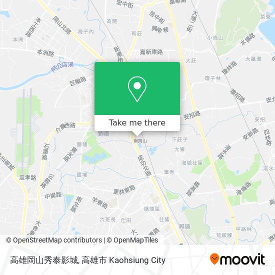 高雄岡山秀泰影城 map
