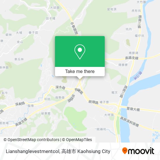 Lianshanglevestmentcol map