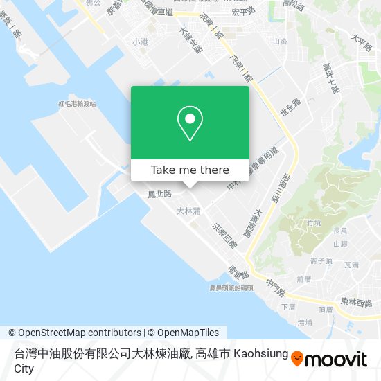 台灣中油股份有限公司大林煉油廠地圖