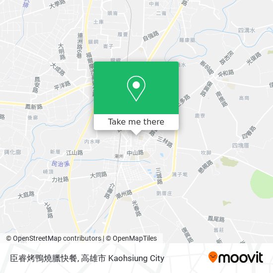 臣睿烤鴨燒臘快餐地圖