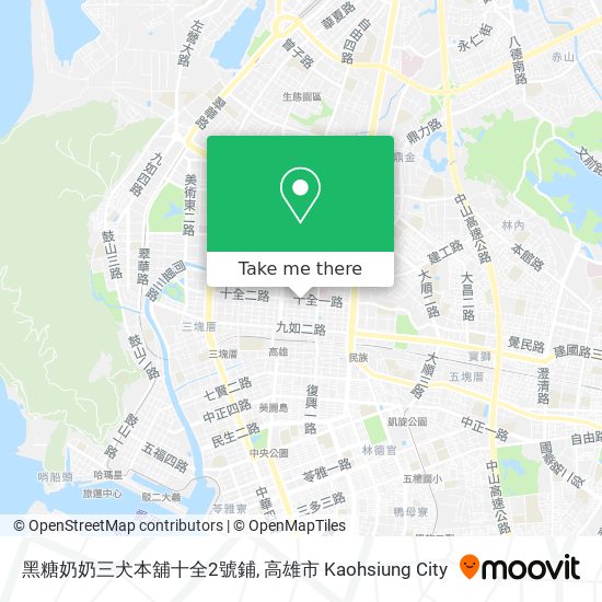 黑糖奶奶三犬本舖十全2號鋪 map