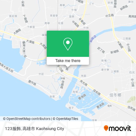 123服飾 map