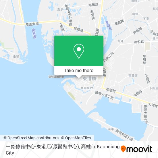 一銘修鞋中心-東港店(原醫鞋中心)地圖