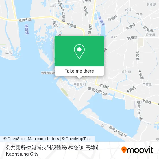 公共廁所-東港輔英附設醫院c棟急診 map