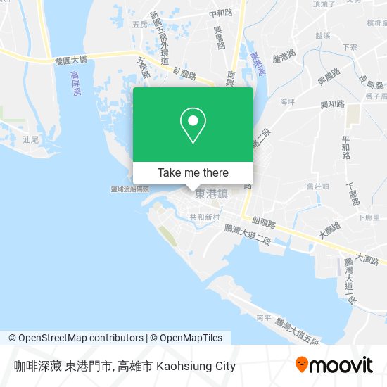 咖啡深藏 東港門市地圖