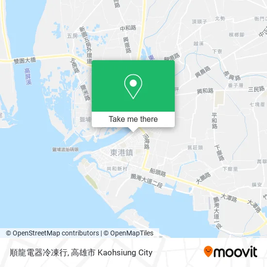順龍電器冷凍行地圖