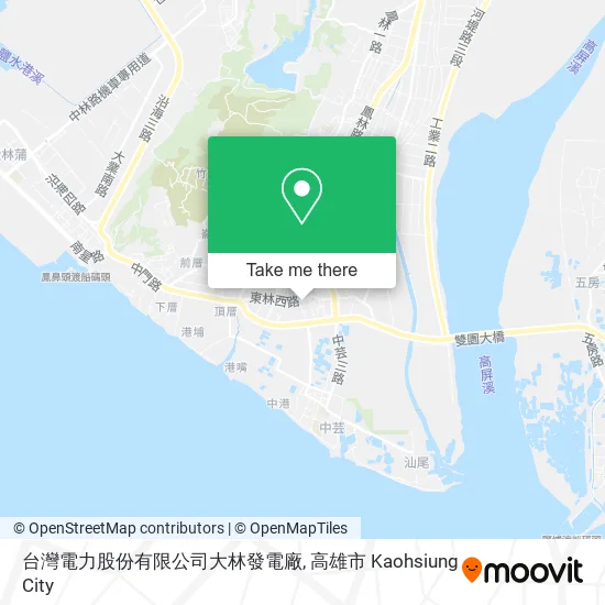 台灣電力股份有限公司大林發電廠地圖