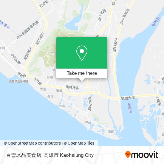 百雪冰品美食店 map