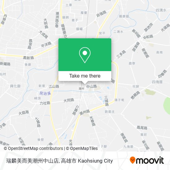瑞麟美而美潮州中山店 map