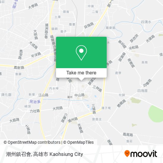 潮州鎮召會 map