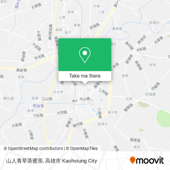 山人青草茶蜜茶 map