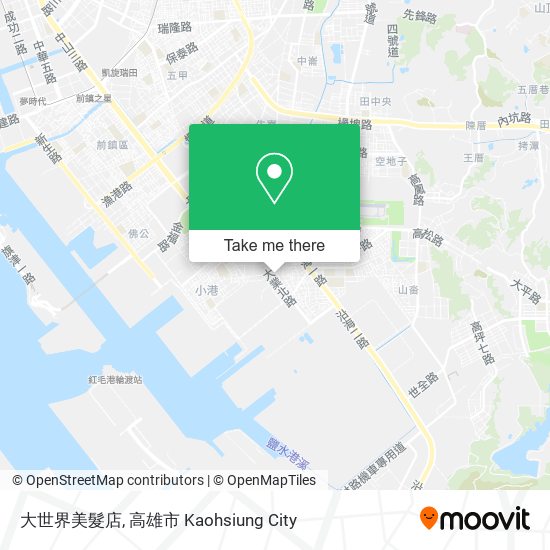 大世界美髮店 map