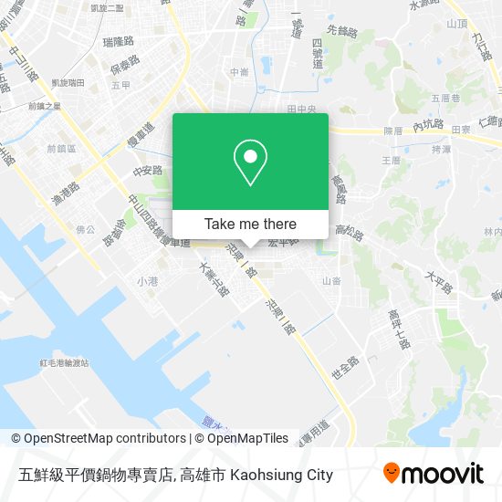 五鮮級平價鍋物專賣店 map