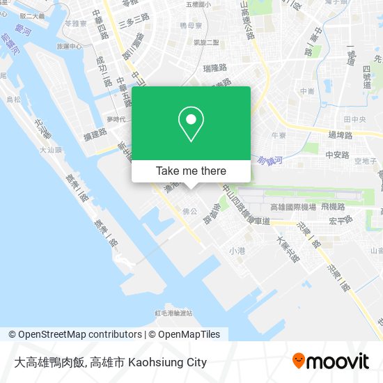 大高雄鴨肉飯 map