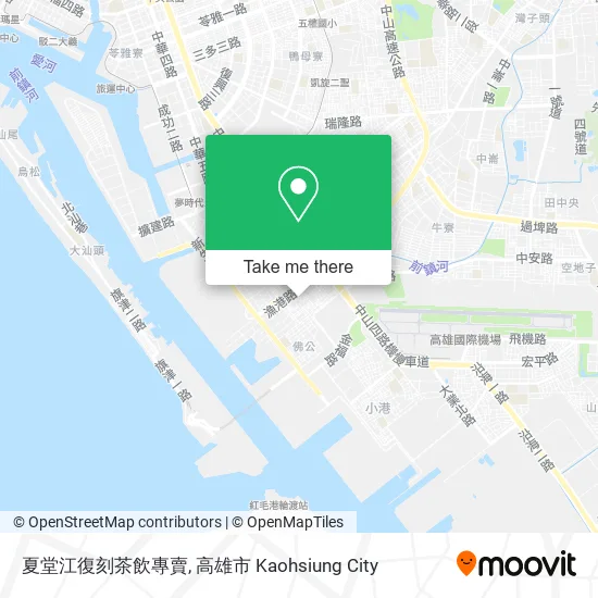 夏堂江復刻茶飲專賣地圖