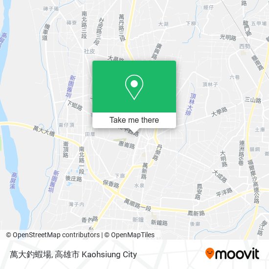 萬大釣蝦場 map