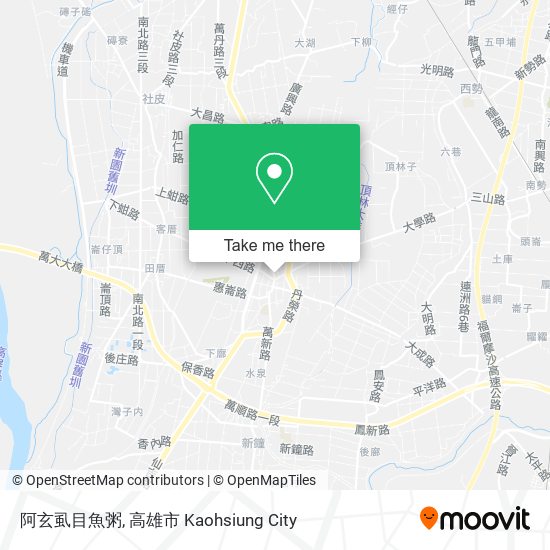 阿玄虱目魚粥 map