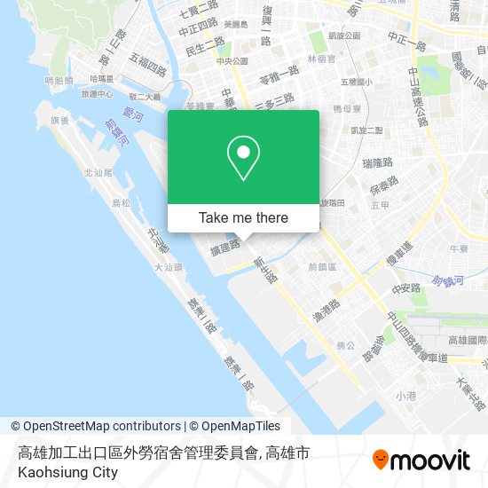 高雄加工出口區外勞宿舍管理委員會地圖