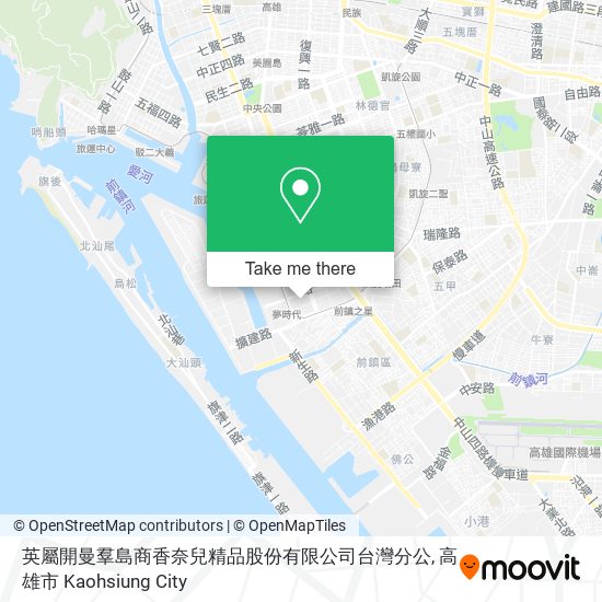 英屬開曼羣島商香奈兒精品股份有限公司台灣分公地圖