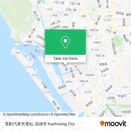 電動汽車充電站 map