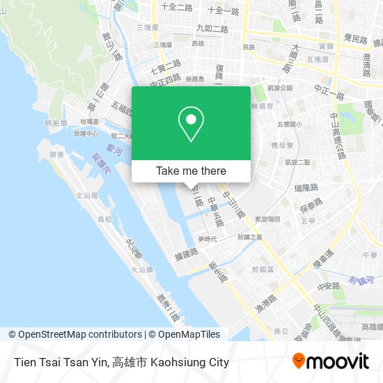 Tien Tsai Tsan Yin map