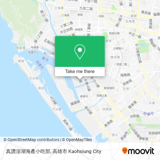 真讚澎湖海產小吃部地圖