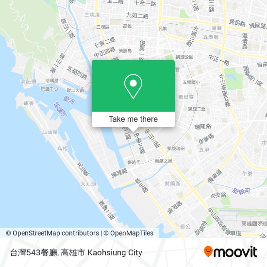 台灣543餐廳 map