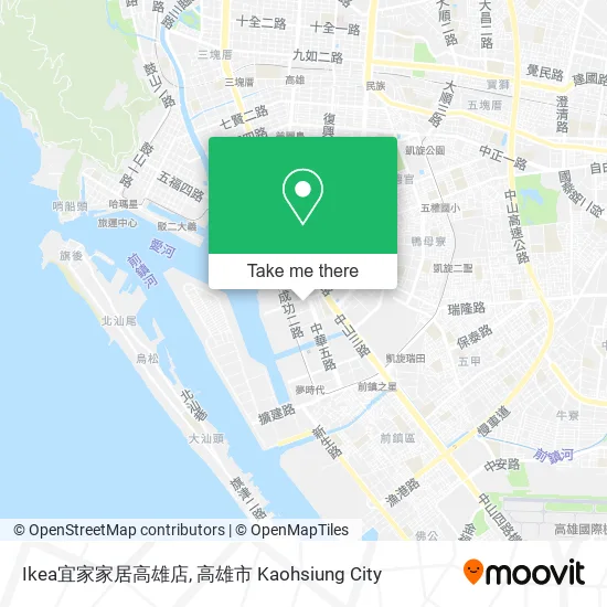 Ikea宜家家居高雄店地圖