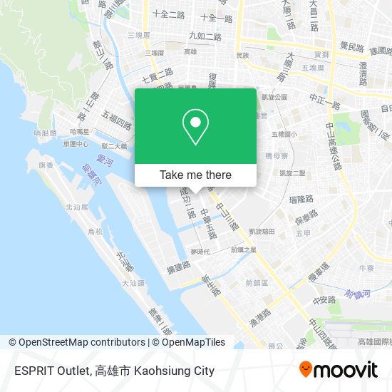 ESPRIT Outlet map