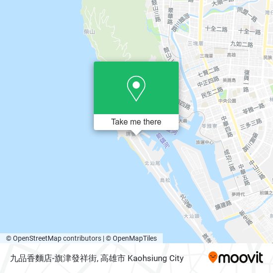 九品香麵店-旗津發祥街地圖