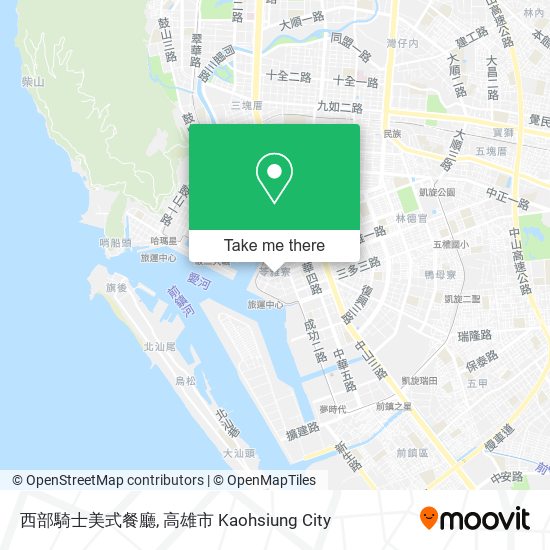 西部騎士美式餐廳 map