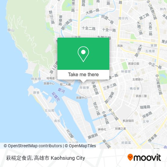 萩椛定食店 map