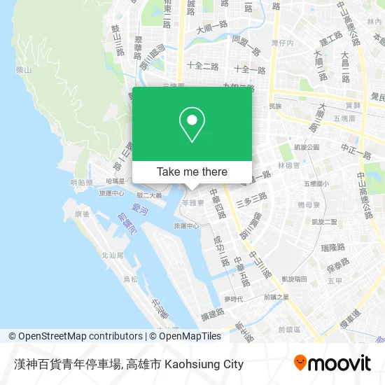 漢神百貨青年停車場 map
