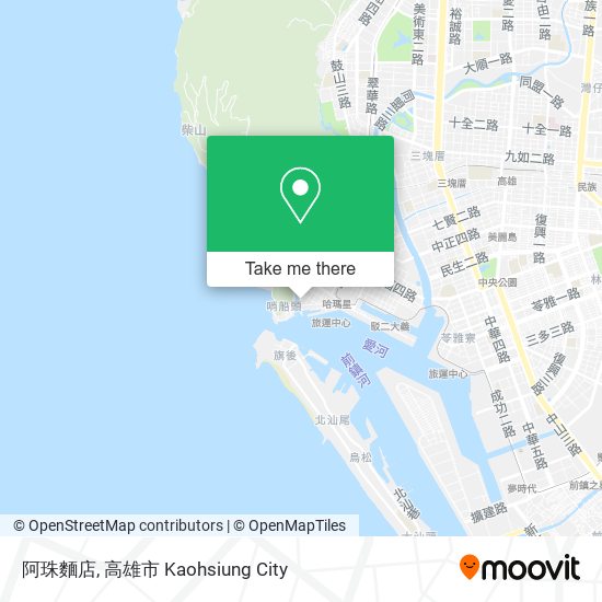 阿珠麵店地圖
