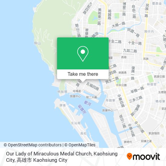 Our Lady of Miraculous Medal Church, Kaohsiung City map