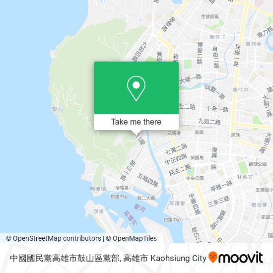 中國國民黨高雄市鼓山區黨部地圖