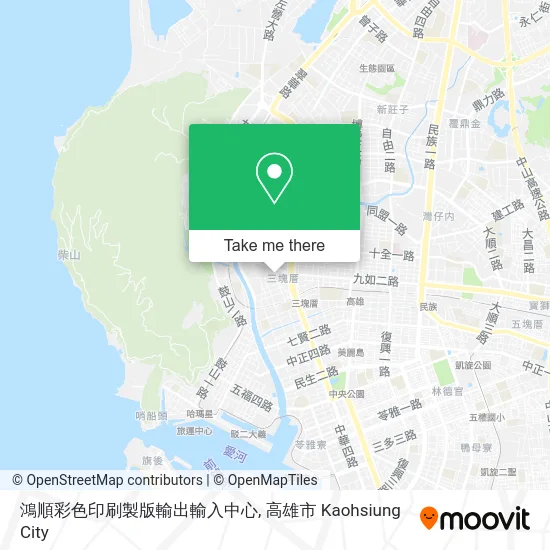 鴻順彩色印刷製版輸出輸入中心 map