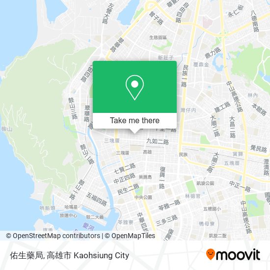 佑生藥局 map