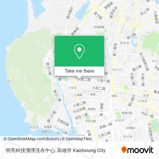明亮科技潔淨洗衣中心地圖