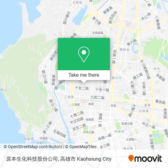原本生化科技股份公司地圖