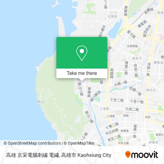 高雄 京采電腦刺繡 電繡 map